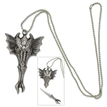 Fantasy Master - Fantasy Fixed Blade Knife Necklace - FM-427