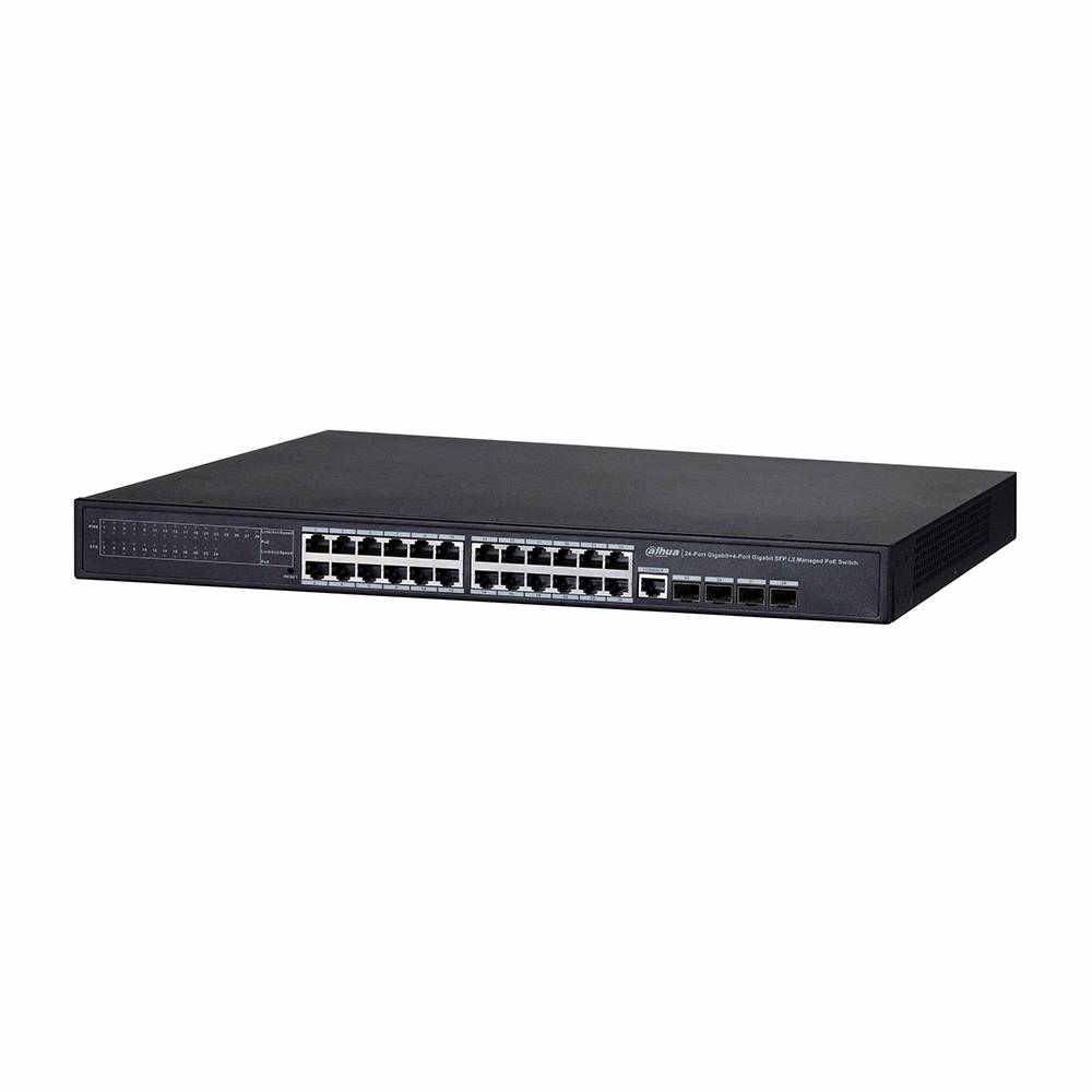 Dahua Switch Managed 24 PoE GB 4-Port GB SFP 370W