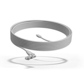 Logitech Rally Mic Pod Extension Cable, 10m - White