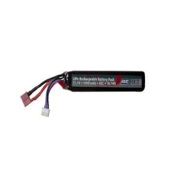 ASG Battery - 11.1V 1450mAh 30C LiPo T-Plug (19365)