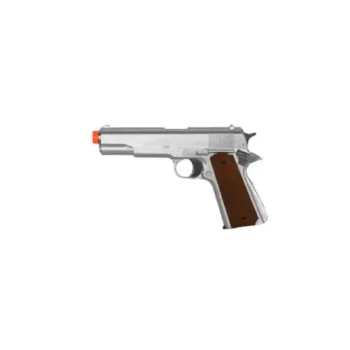 HFC 1911A1 Green Gas Airsoft Pistol - Silver HG121S