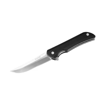 RUIKE Knives Hussar Satin Blade, Black G10 Handles- P121-B
