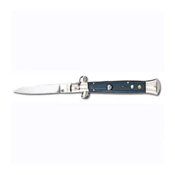 Side Open Spring Knife Black Handle-6056