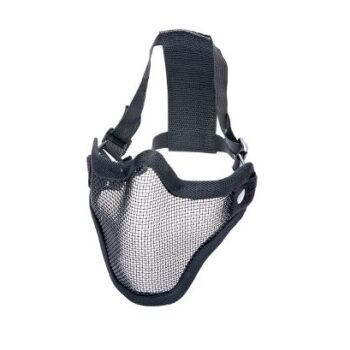 Metal Mesh Mask Lower Half Black 17316